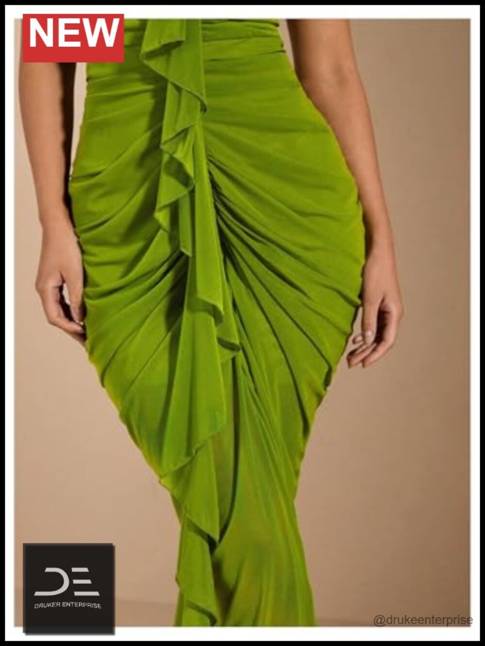 Floerns Ruffle Ruched Cami Maxi Dress Bodycon Cocktail - Picture 3 of 3